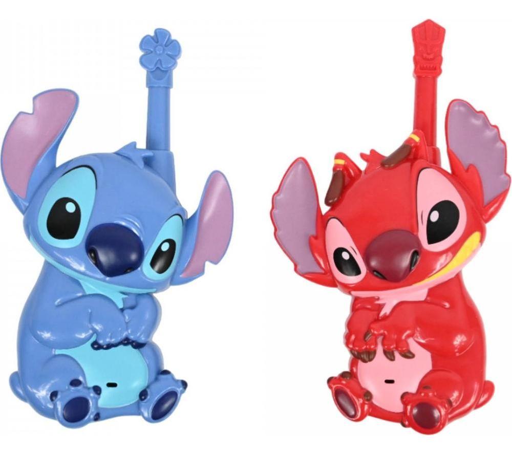 Lexibook Disney 3D Walkie Talkies Set - Stitch & Leroy, Blue,Red