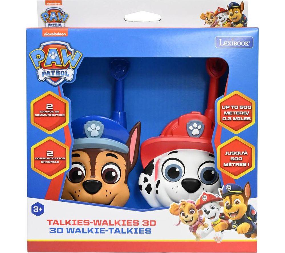 LEXIBOOK Paw Patrol 3D Walkie Talkies Set - Chase & Marshall image number 5 of 6