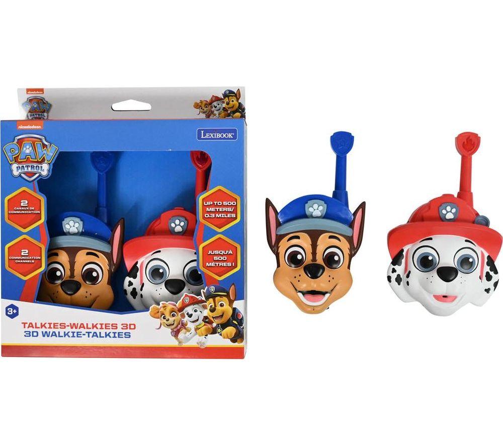 LEXIBOOK Paw Patrol 3D Walkie Talkies Set - Chase & Marshall image number 6 of 6