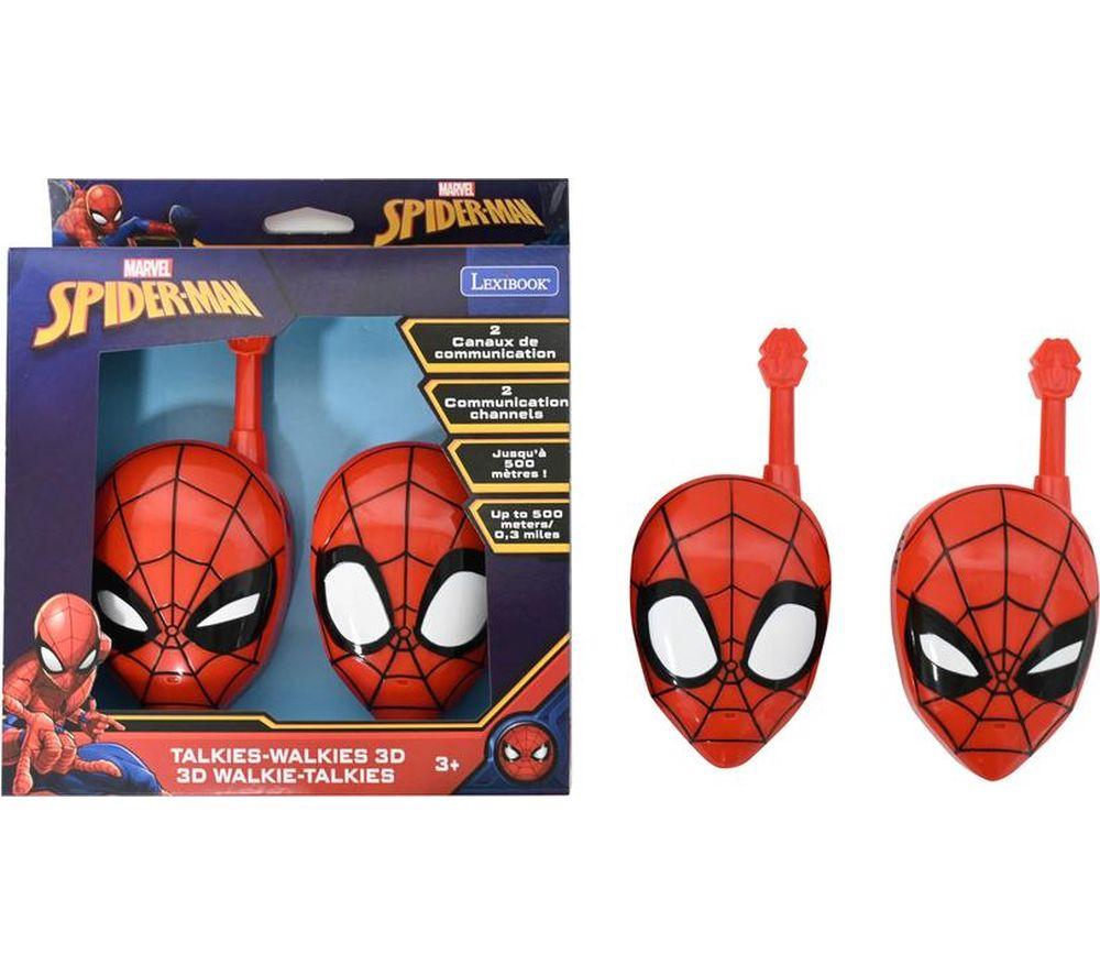 LEXIBOOK Spider-Man 3D Walkie Talkies Set - Red & Black image number 6 of 6