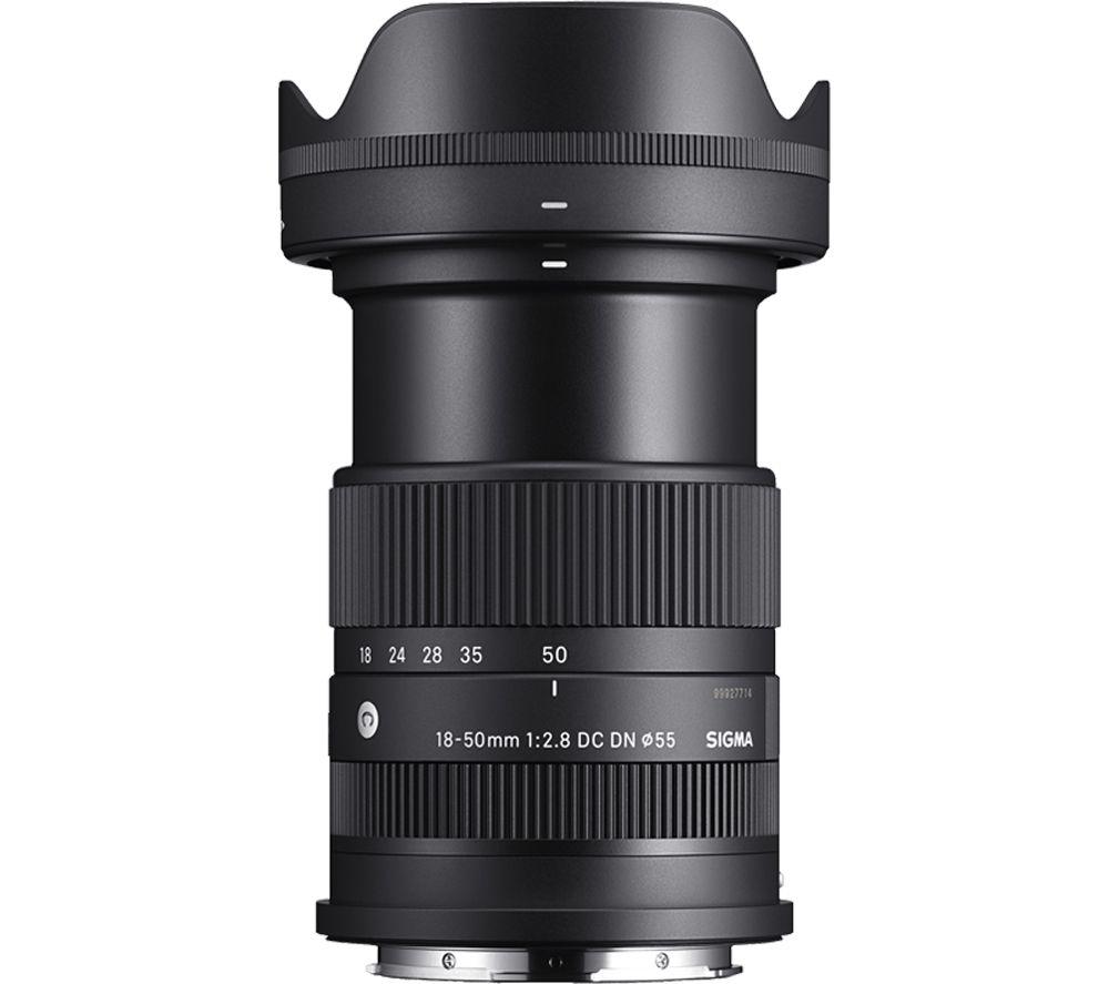 Sigma Contemporary 18-50 Mm F/2.8 Dc Dn Standard Zoom Lens - For Fujifilm, Black