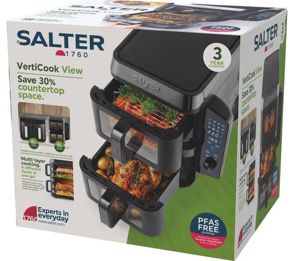 SALTER VertiCook View EK6534 9L Dual Air Fryer - Black image number 5 of 5