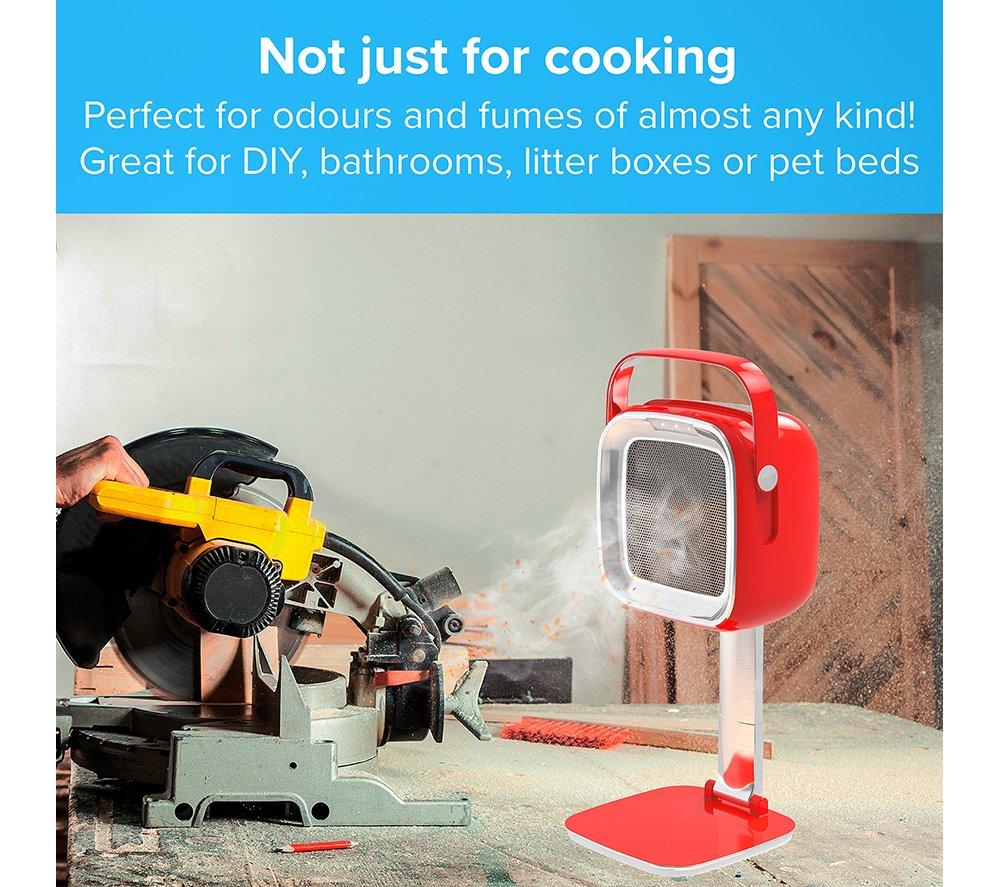 VOOM Air Vac Portable Cooker Hood - Red & Silver image number 2 of 13