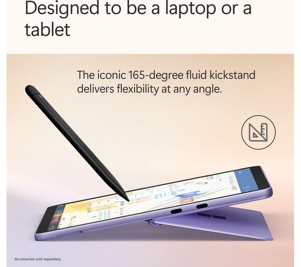 MICROSOFT Microsoft Surface Pro 12", Copilot+ PC - Snapdragon X Plus, 512 GB SSD, Violet image number 12 of 18