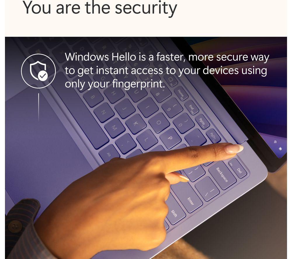 MICROSOFT Surface Laptop 13", Copilot+ PC - Snapdragon X Plus, 512 GB SSD, Purple image number 18 of 27