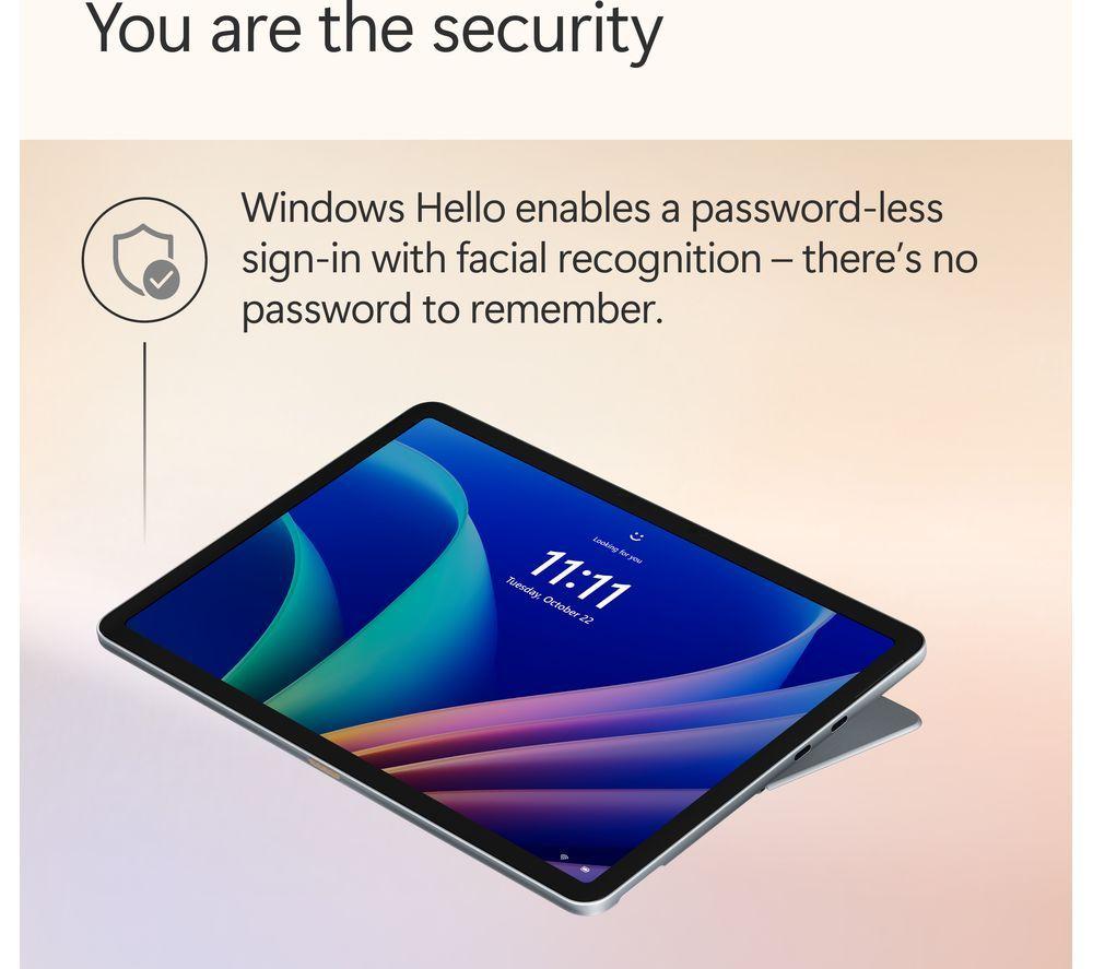 MICROSOFT Microsoft Surface Pro 12", Copilot+ PC - Snapdragon X Plus, 512 GB SSD, Ocean image number 6 of 30