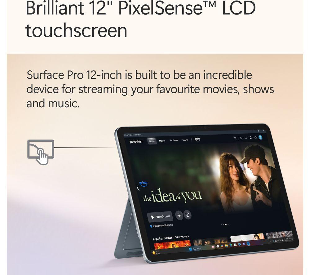 MICROSOFT Microsoft Surface Pro 12", Copilot+ PC - Snapdragon X Plus, 512 GB SSD, Ocean image number 17 of 30