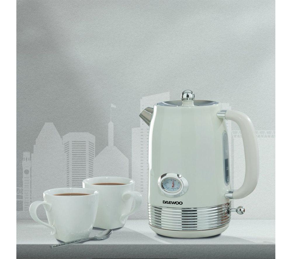 DAEWOO Denver SDA2845GE Jug Kettle & 4-Slice Toaster Bundle - Buttermilk image number 3 of 6