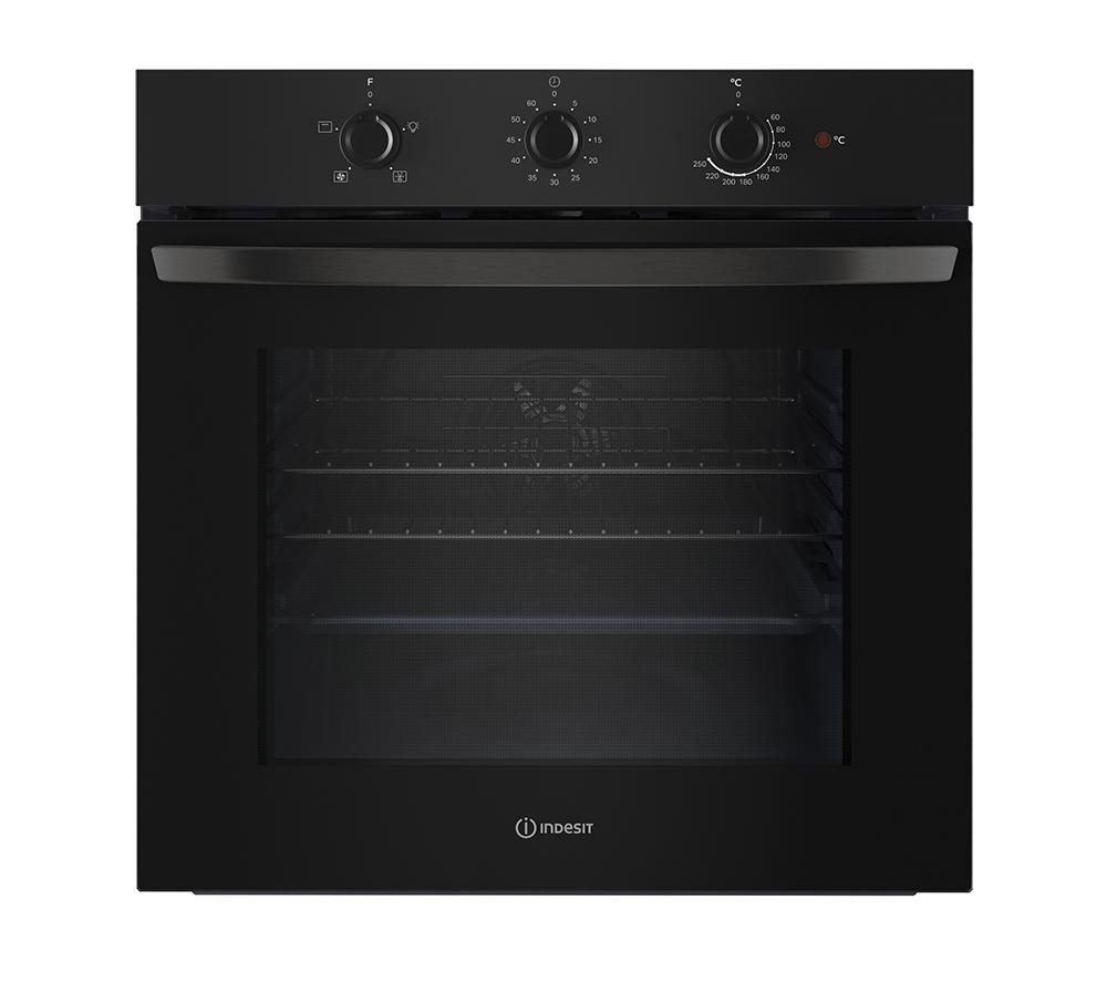 INDESIT Click&Clean IO 233 B UK Plug-in Electric Oven - Black