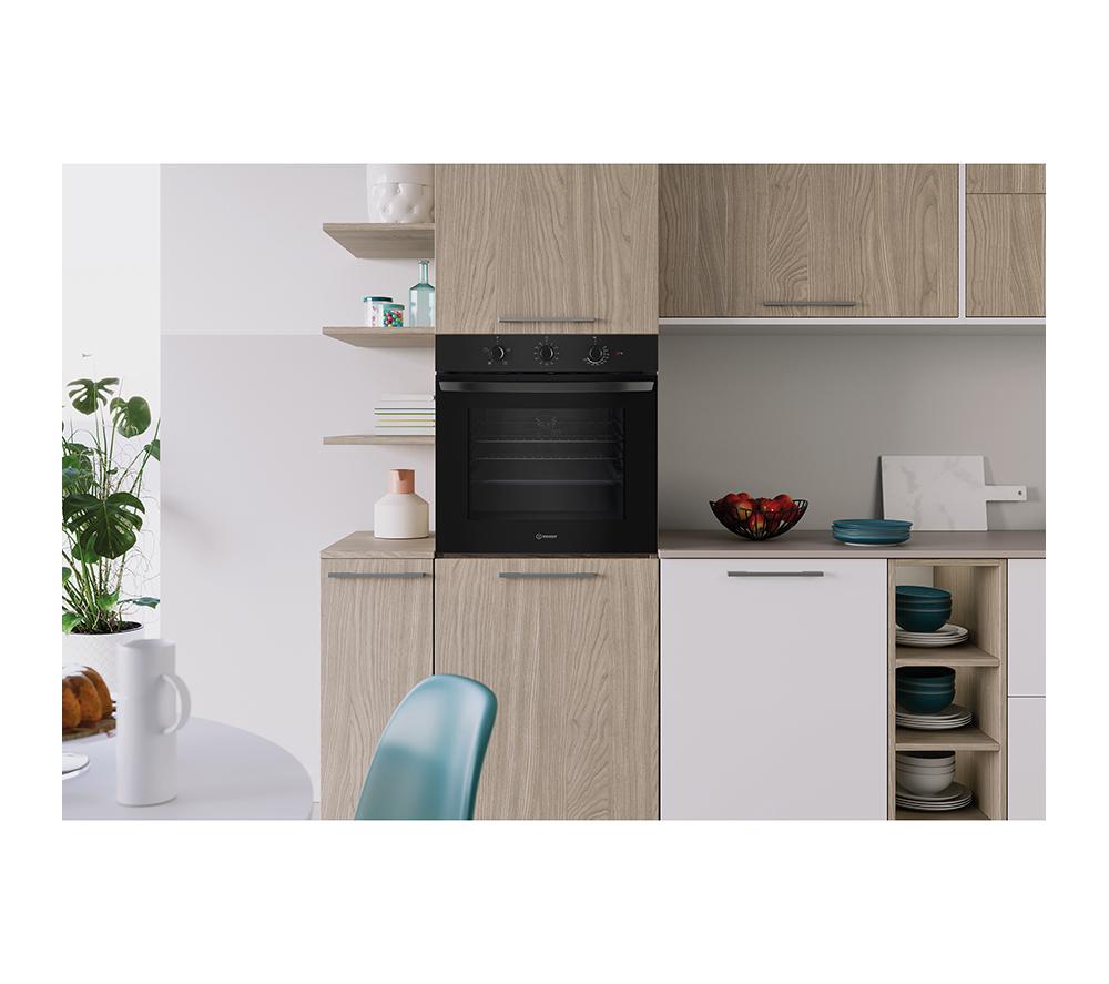 INDESIT Click&Clean IO 233 B UK Plug-in Electric Oven - Black image number 7 of 9