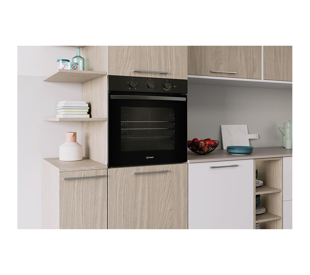 INDESIT Click&Clean IO 233 B UK Plug-in Electric Oven - Black image number 8 of 9