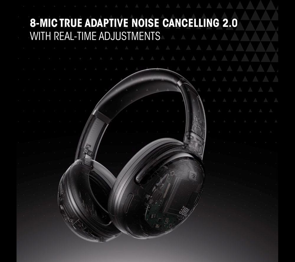 JBL Tour One M3 Wireless Bluetooth Noise-Cancelling Headphones - Black image number 7 of 9