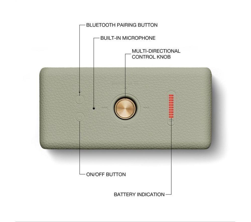 MARSHALL Emberton III Portable Bluetooth Speaker - Sage image number 5 of 5