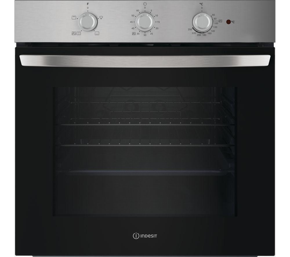 INDESIT Click&Clean IO 232H X UK Plug-in Electric Oven - Stainless Steel