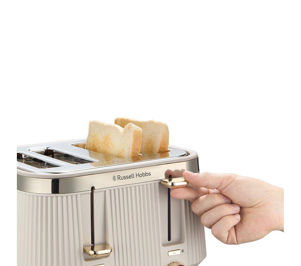 RUSSELL HOBBS Bronte 26771 4-Slice Toaster - Stone image number 5 of 7