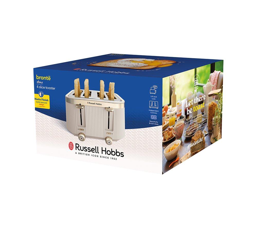 RUSSELL HOBBS Bronte 26771 4-Slice Toaster - Stone image number 6 of 7