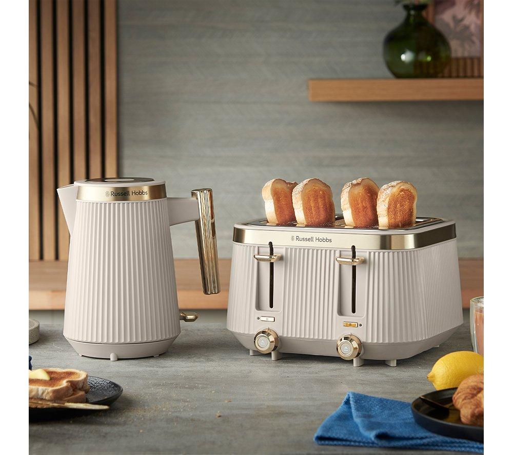 RUSSELL HOBBS Bronte 26771 4-Slice Toaster - Stone image number 7 of 7