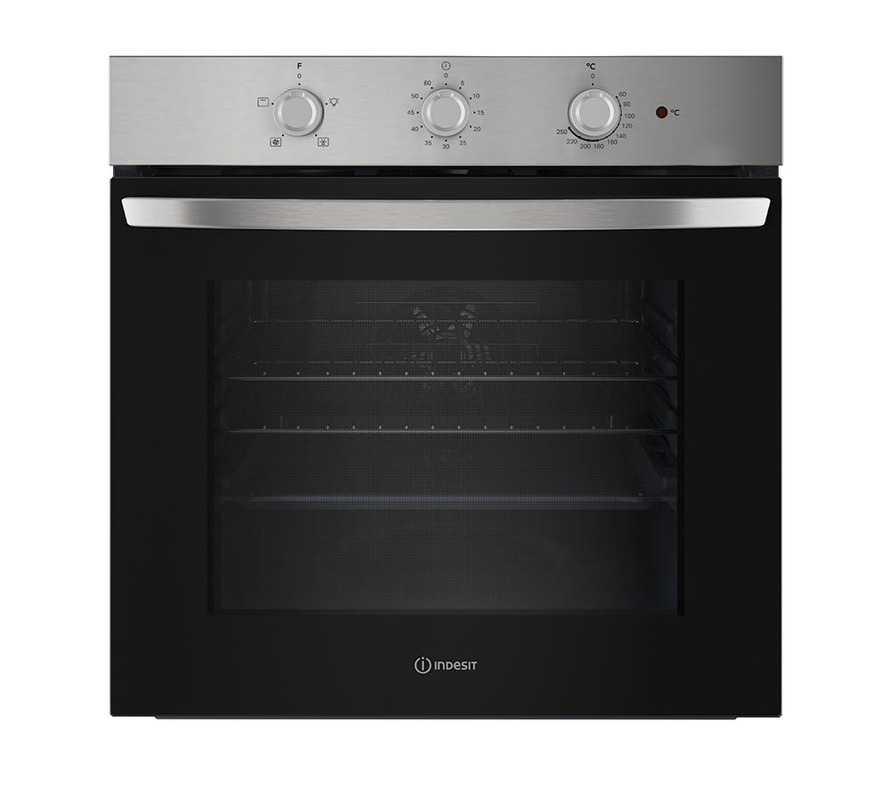 INDESIT Click&Clean IO 233 X UK Electric Oven - Stainless Steel
