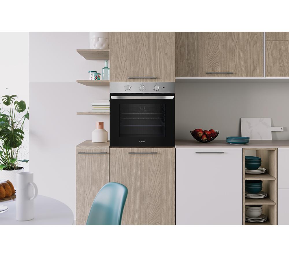 INDESIT Click&Clean IO 233 X UK Plug-in Electric Oven - Stainless Steel image number 8 of 9