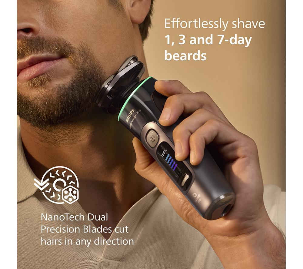 PHILIPS i9000 Prestige Ultra XP9402/31 Wet & Dry Rotary Shaver - Dark Slate image number 5 of 7