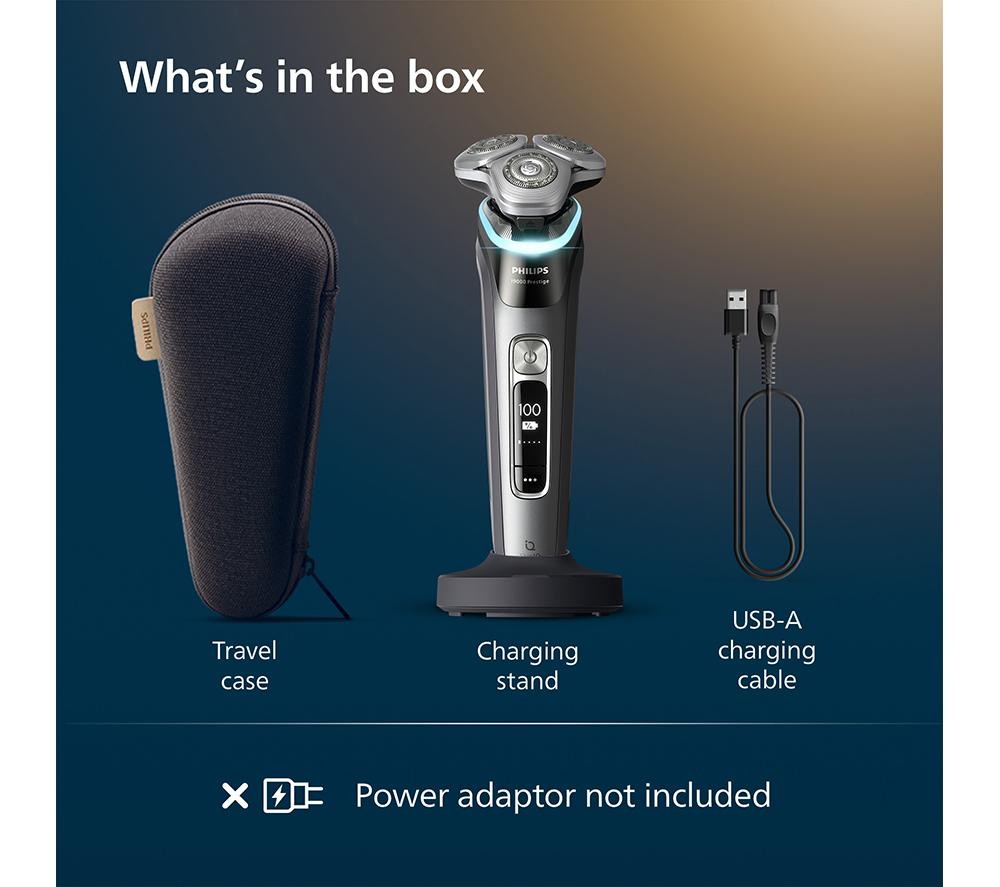 PHILIPS i9000 XP9202/10 Prestige Wet & Dry Rotary Shaver - Dark Slate image number 7 of 7