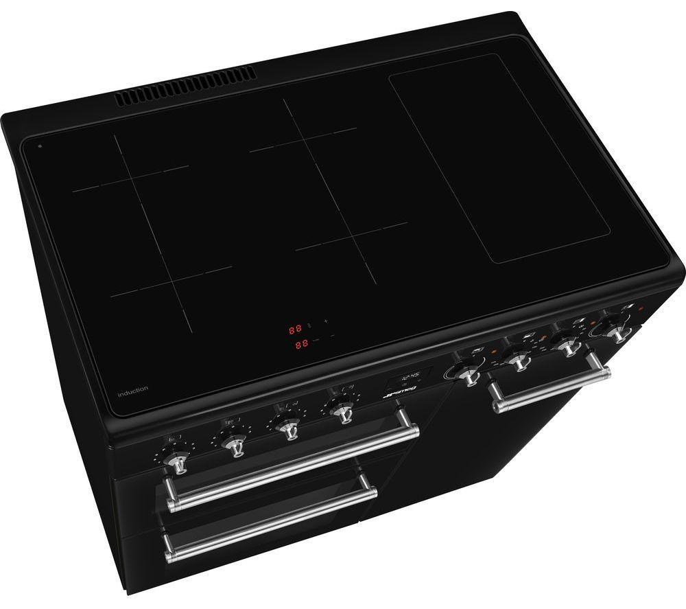 SMEG CX93IMBL 90 cm Electric Induction Range Cooker - Black image number 3 of 4
