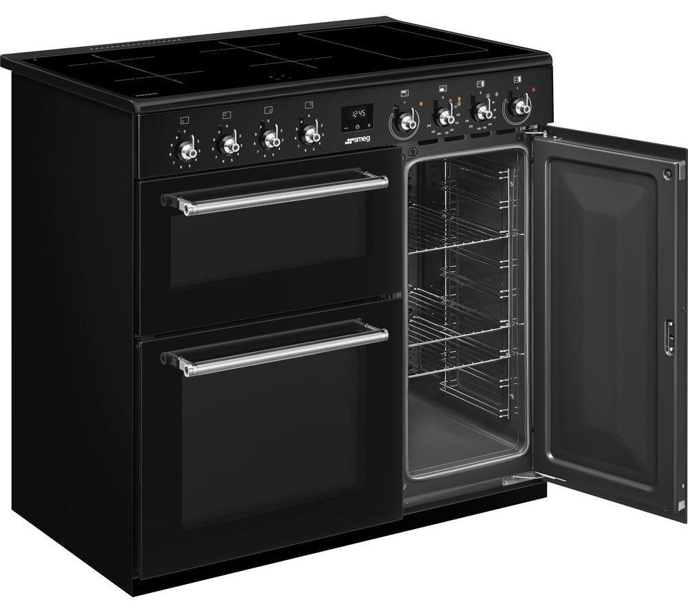 SMEG CX93IMBL 90 cm Electric Induction Range Cooker - Black image number 4 of 4
