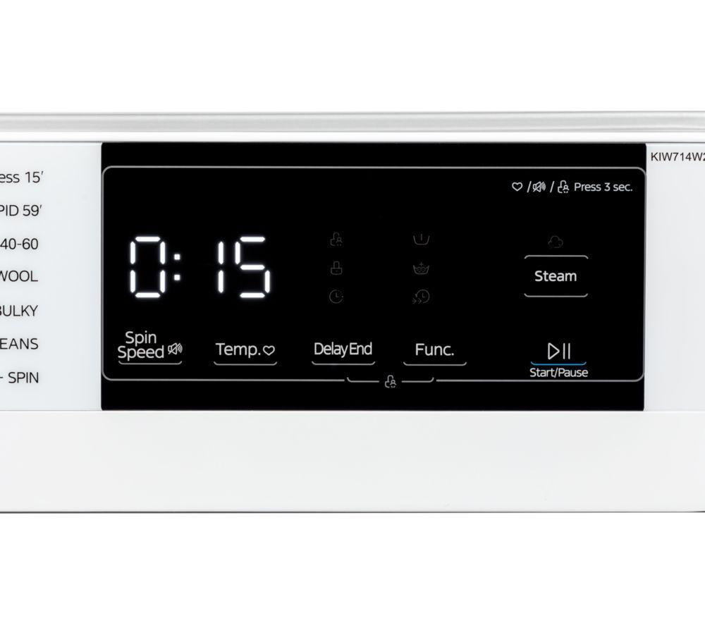 KENWOOD KIW714W25 Integrated 7 kg 1400 Spin Washing Machine image number 2 of 9