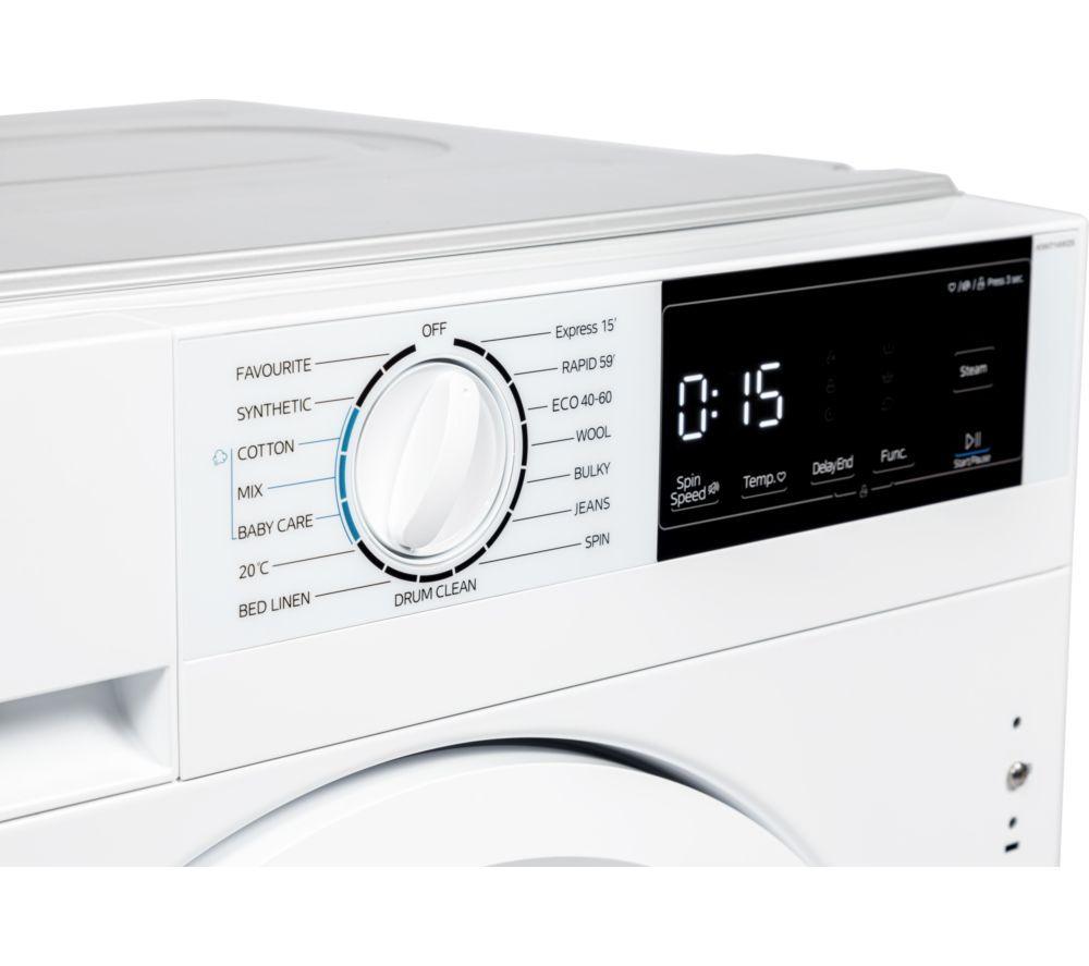 KENWOOD KIW714W25 Integrated 7 kg 1400 Spin Washing Machine image number 4 of 9