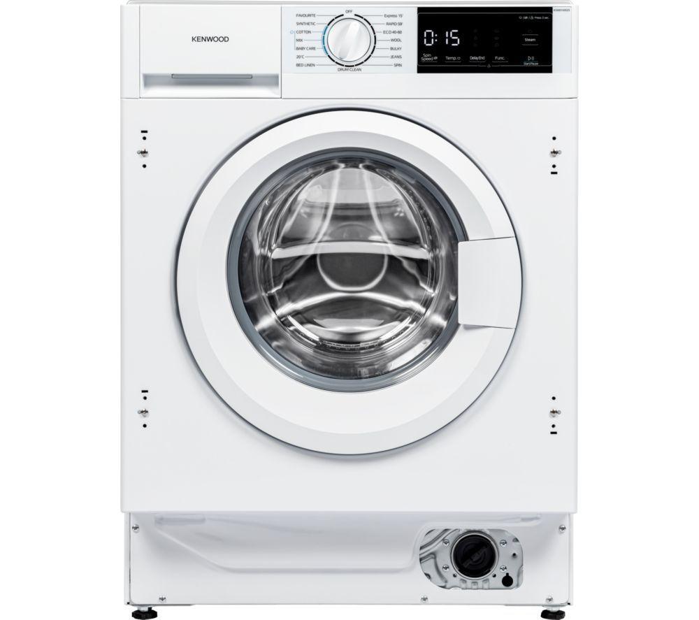 KENWOOD KIW814W25 Integrated 8 kg 1400 Spin Washing Machine, White