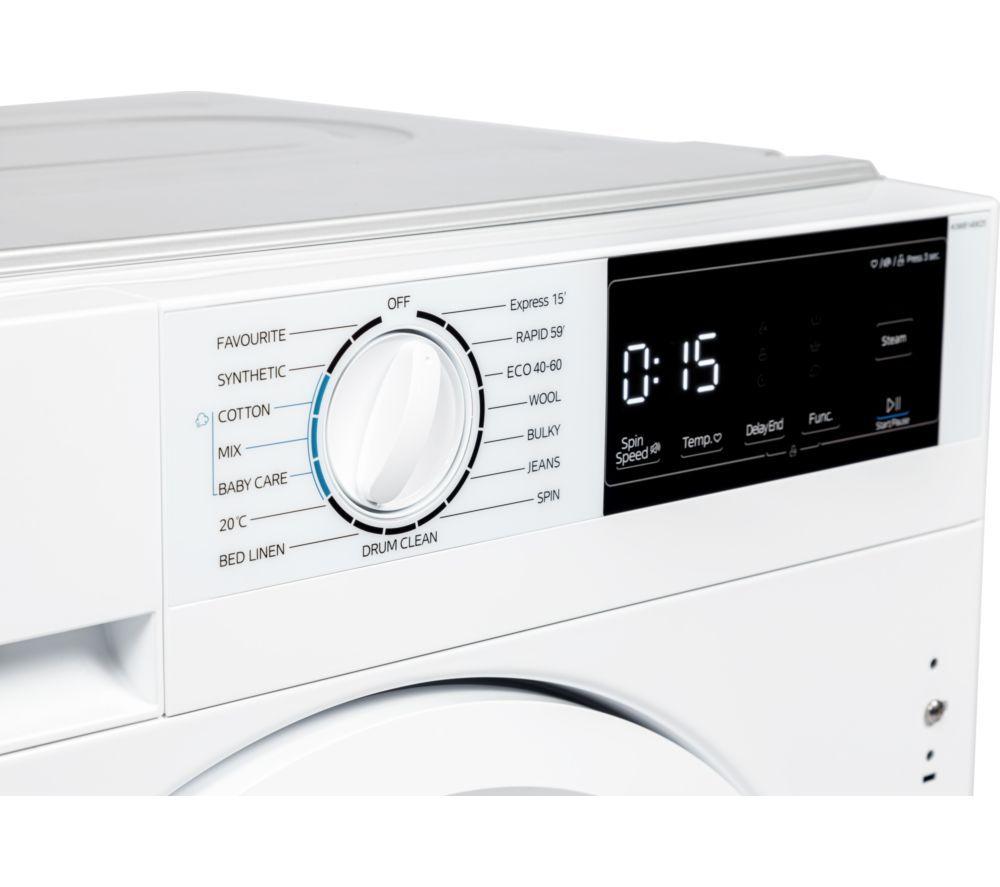 KENWOOD KIW814W25 Integrated 8 kg 1400 Spin Washing Machine image number 3 of 8