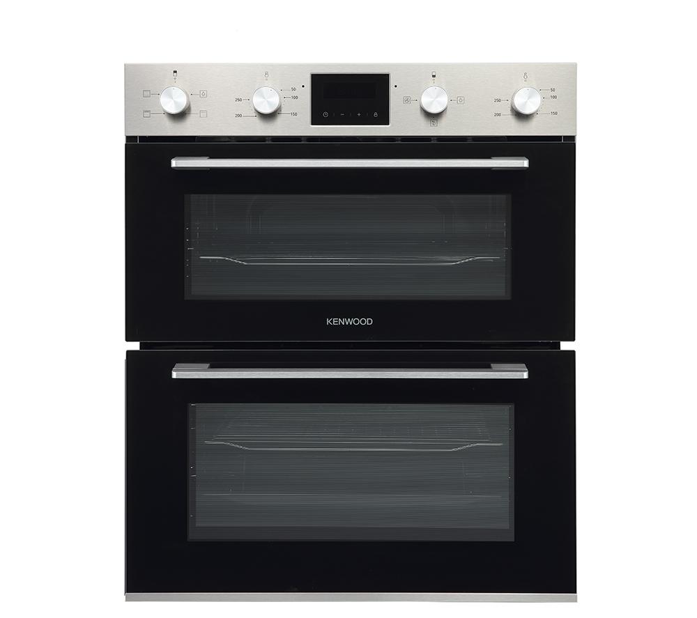 KENWOOD KBUDOX25 Electric Built-under Double Oven – Black & Stainless Steel, Stainless Steel