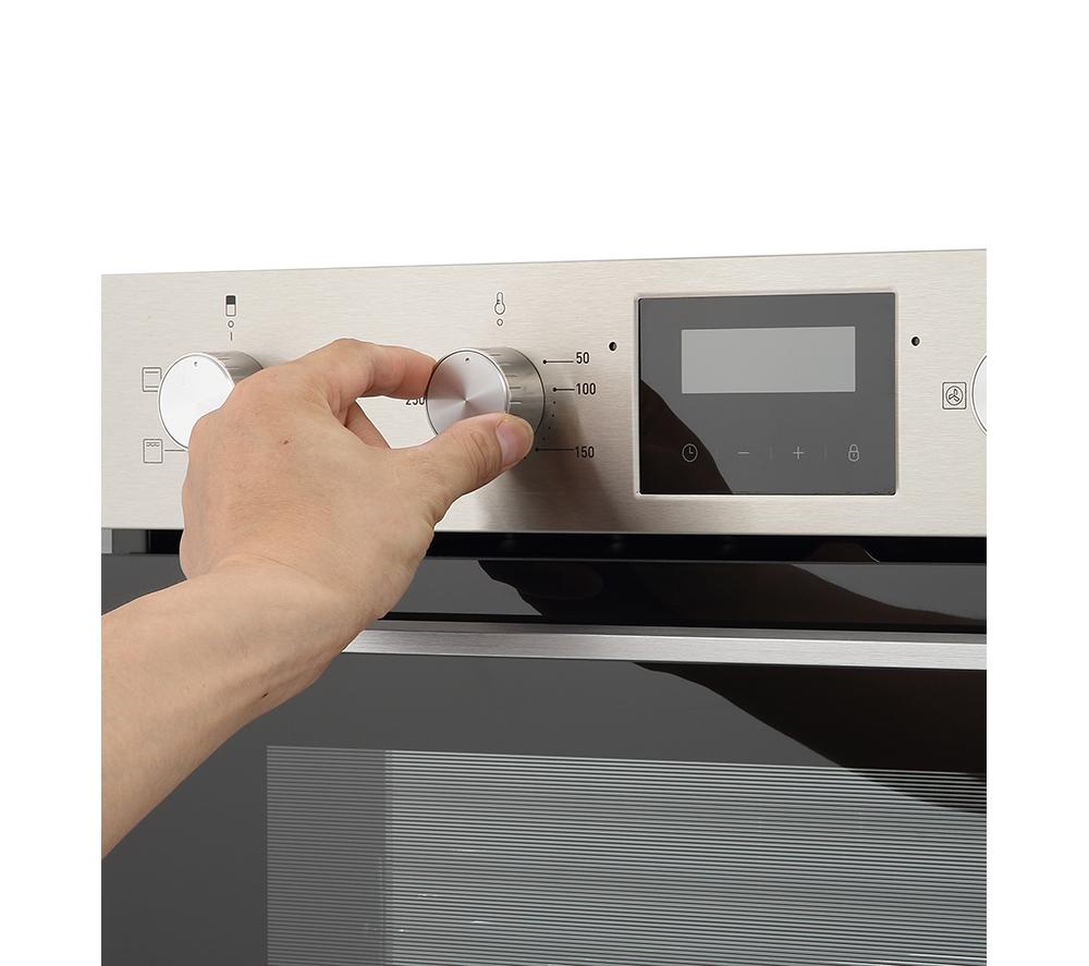 KENWOOD KBUDOX25 Electric Built-under Double Oven - Black & Stainless Steel image number 7 of 8