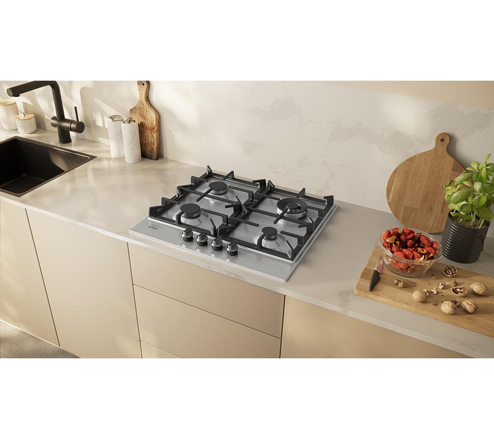 NEFF N70 T26CIH8N0 60 cm Gas Hob - Stainless Steel image number 5 of 10