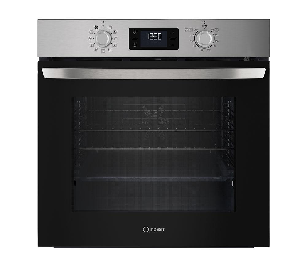 INDESIT Turn&Go IO 278P1 X UK Plug-in Electric Pyrolytic Oven - Stainless Steel