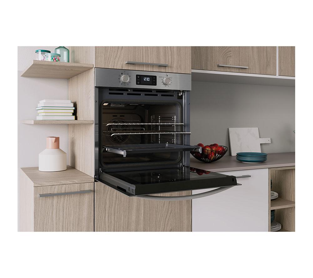 INDESIT Turn&Go IO 278P1 X UK Plug-in Electric Pyrolytic Oven - Stainless Steel image number 8 of 12