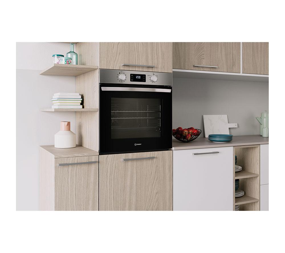 INDESIT Turn&Go IO 278P1 X UK Plug-in Electric Pyrolytic Oven - Stainless Steel image number 10 of 12