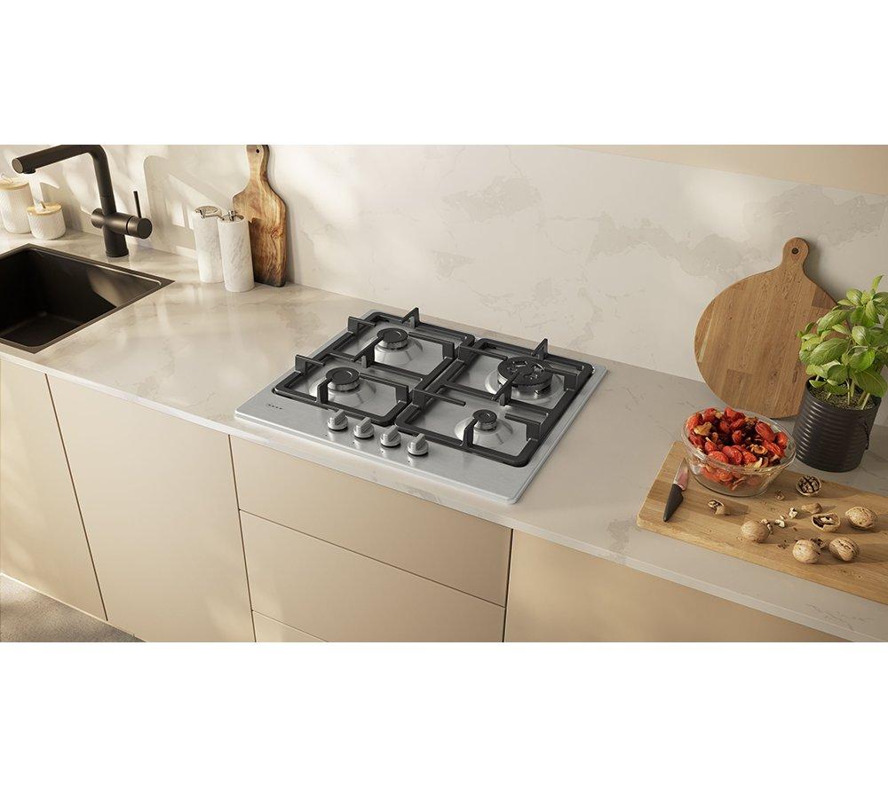 NEFF N50 T26GKH8N0 60 cm Gas Hob - Stainless Steel image number 2 of 9