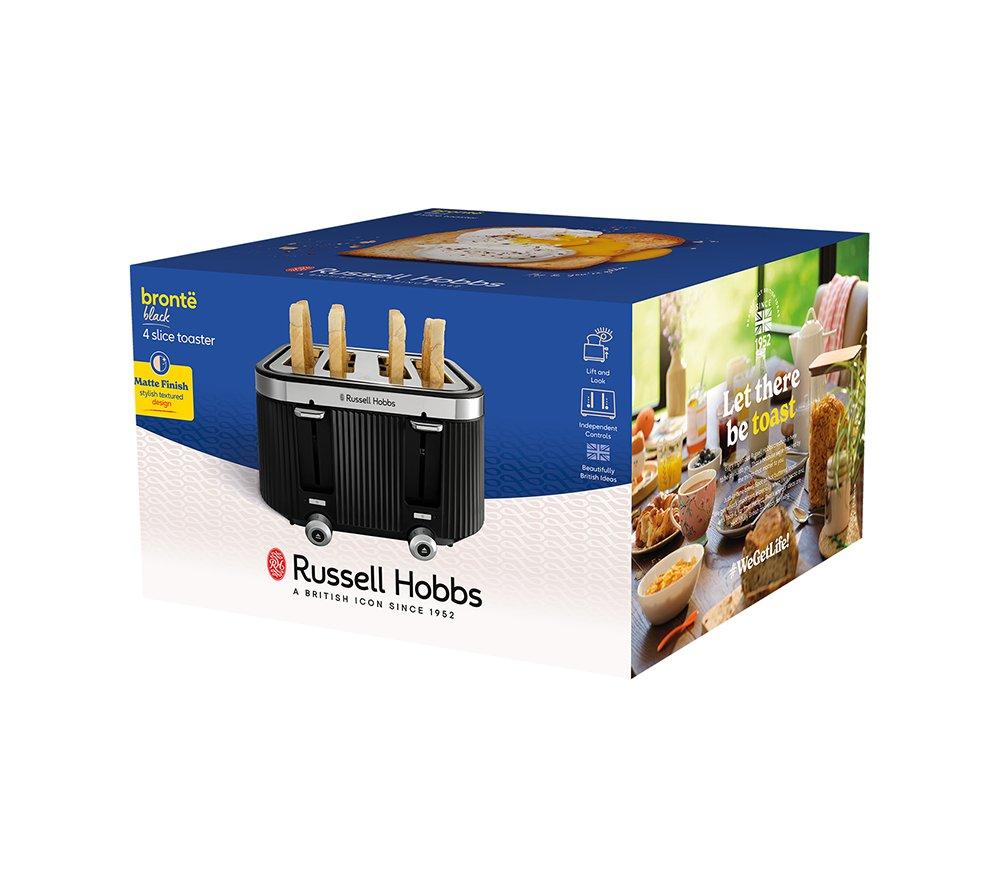 RUSSELL HOBBS Bronte 26770 4-Slice Toaster - Black image number 6 of 7