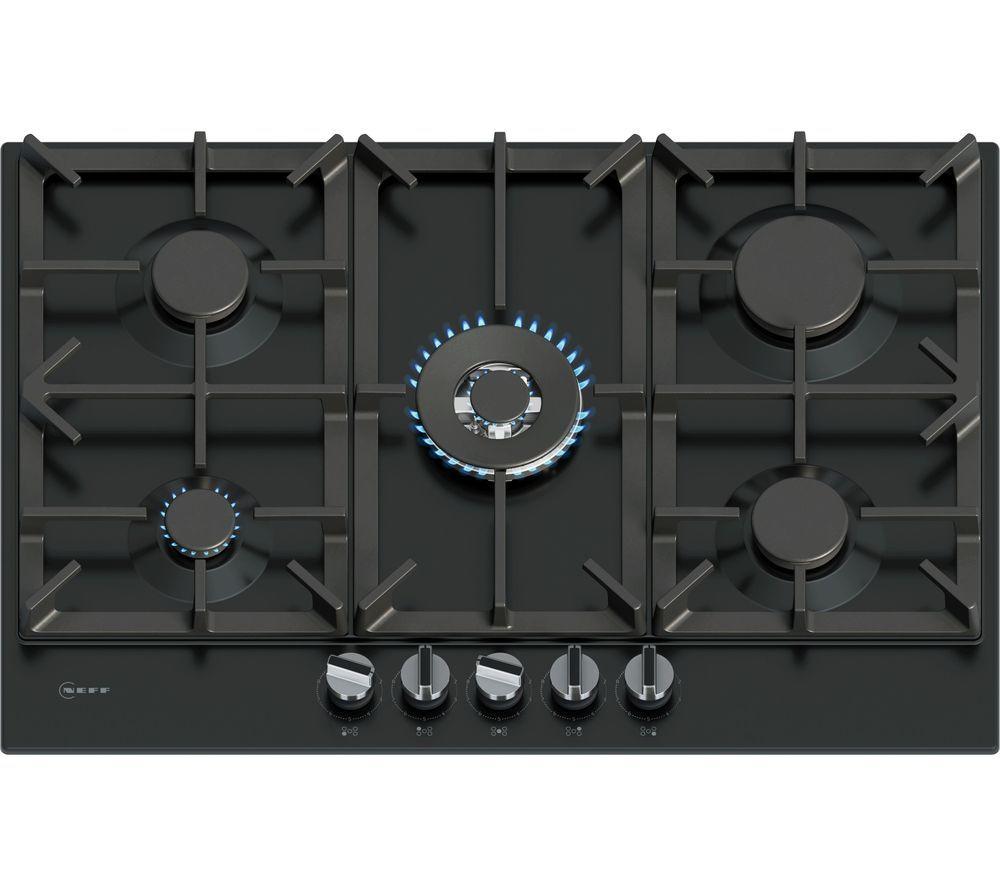 NEFF N70 T27CIQ8S0 75 cm Gas Hob – Black, Black