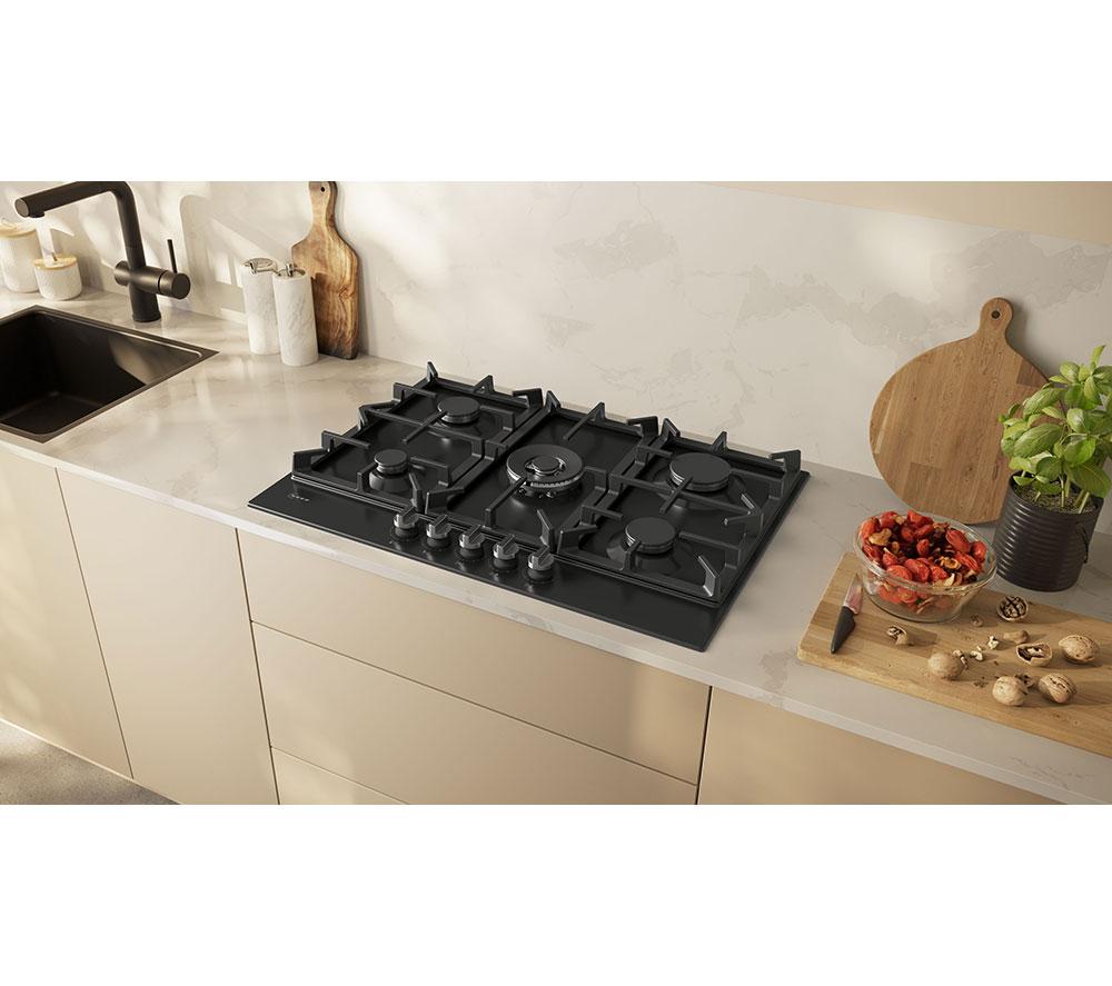 NEFF N70 T27CIQ8S0 75 cm Gas Hob - Black image number 3 of 11