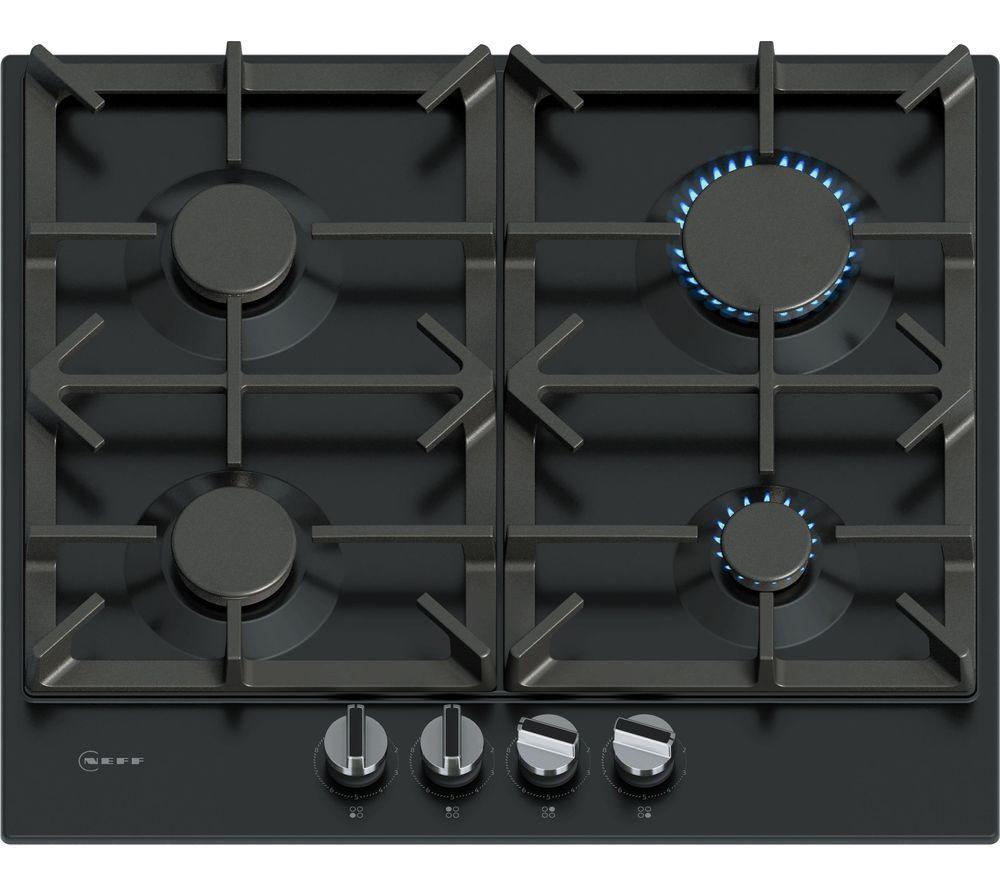 NEFF N70 T26CIP8S0 60 cm Gas Hob – Black, Black