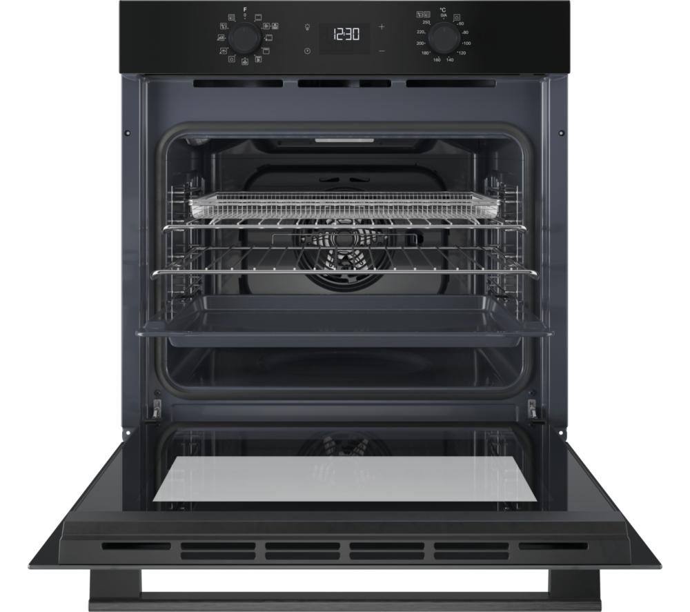 HOTPOINT Class 2 Multiflow HO 458CF B UK Plug-in Electric Oven - Black image number 2 of 12