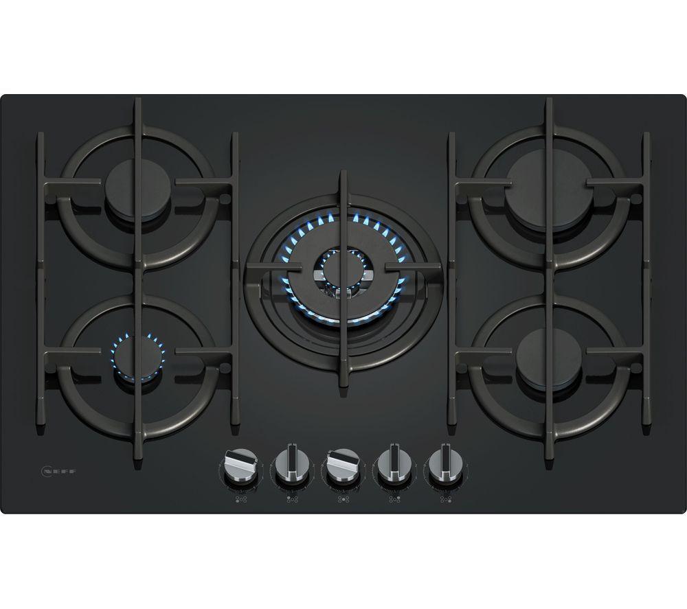 NEFF N70 T27PIQ4S0 75 cm Gas Hob – Black, Black