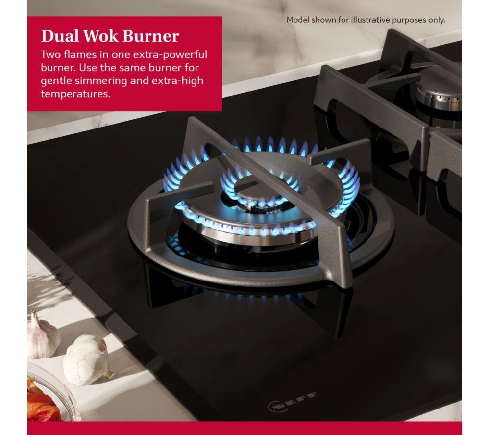 NEFF N70 T27PIQ4S0 75 cm Gas Hob - Black image number 8 of 11