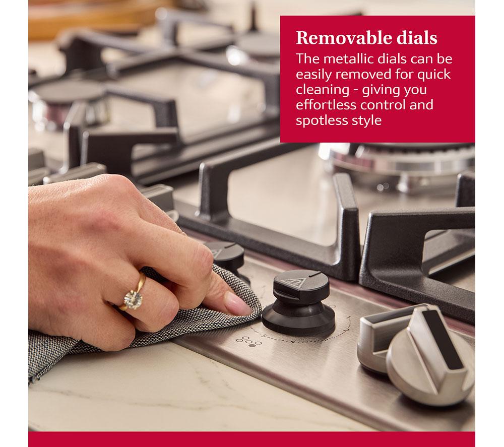 NEFF N70 T27CIQ8N0 75 cm Gas Hob - Stainless Steel image number 3 of 13