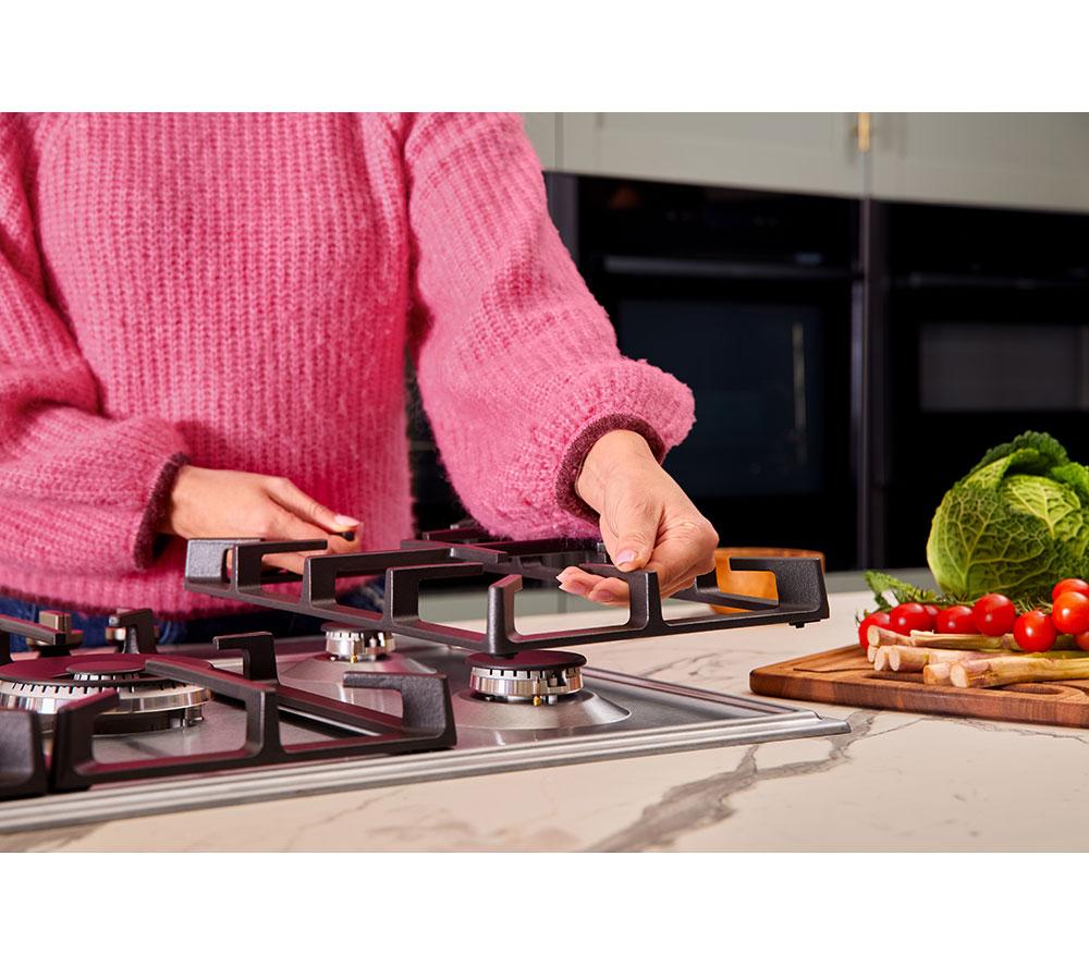NEFF N70 T27CIQ8N0 75 cm Gas Hob - Stainless Steel image number 9 of 13
