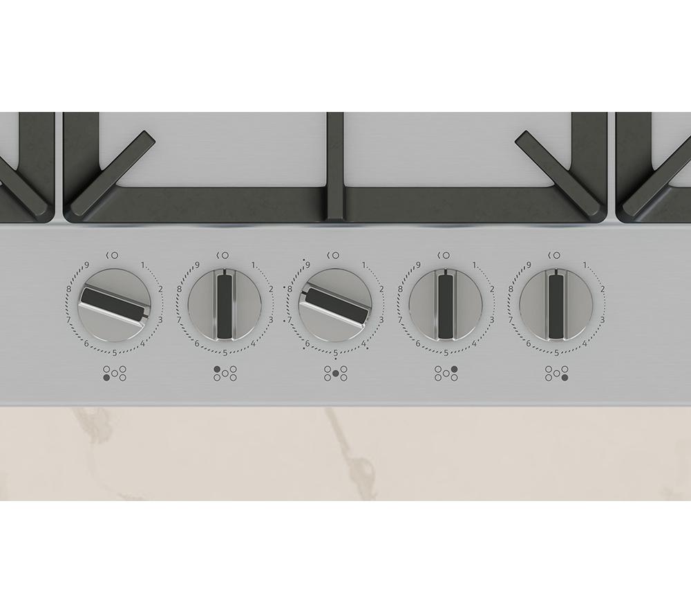 NEFF N70 T29CIR8N0 90 cm Gas Hob - Stainless Steel image number 5 of 9
