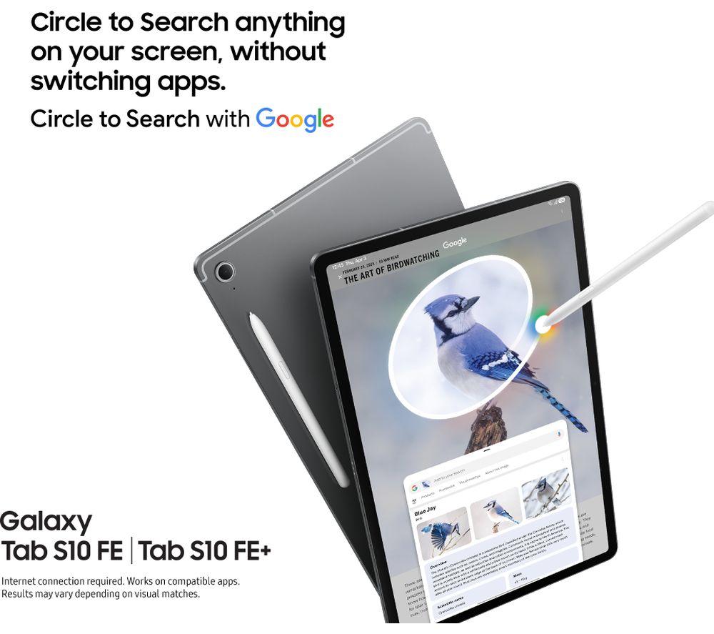 SAMSUNG Galaxy Tab S10 FE 10.9" 5G Tablet - 256 GB, Grey image number 3 of 15