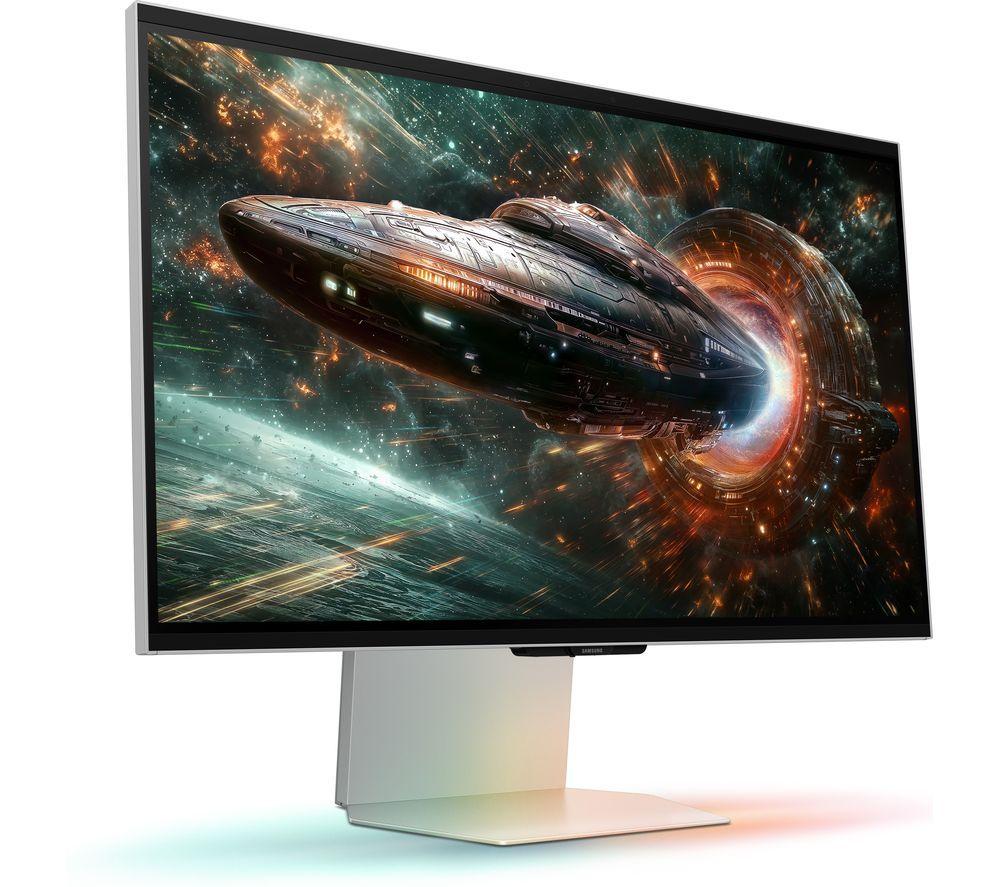 SAMSUNG Odyssey 3D LS27FG900XUXXU 4K Ultra HD 27" IPS LCD Smart Gaming Monitor - Mercury Silver image number 3 of 6